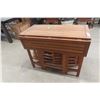 Image 2 : Drop Leaf Table with 4 Folding Chairs that Space Save &