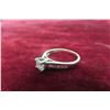 Image 2 : 14k White Gold/Diamond Ring Size 7 1/2 3.6grams