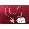 Image 1 : 10k Gold 20'' Necklace and Pendant 4.5grams 