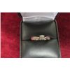 Image 2 : 10k White Gold / Diamond Ring Size 7 1/2 2.2 Grams