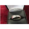 Image 1 : 14k White Gold and Diamond Ring Size 8 2.9grams