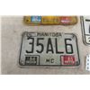 Image 2 : 5 Manitoba License Plates (1) Motorcycle