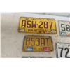Image 3 : 5 Manitoba License Plates (1) Motorcycle