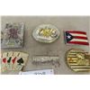Image 4 : 9 Belt Buckles: Cards, Vegas, Hustle, Flags, Eagles 