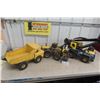 Image 1 : 3 Tonka Metal Truck, Wheel Loader & Crane