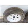Image 2 : 2 Trailer Tires 5.30-12 and Rims - Tires Never Used 