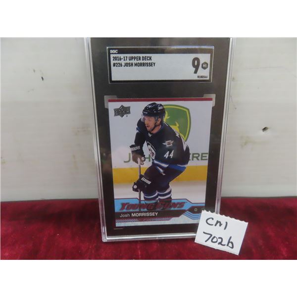 Graded Josh Morrisey Young Guns Rookie Card