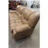 Image 2 : Leather / Leather Style Couch 92" Wide