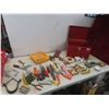 Image 1 : Metal Tool Box with Screwdrivers, Files, Drill Bits