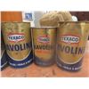 Image 2 : 7 Texaco and Gulf Oil Tins +Bar's Leak Head Gasket / 