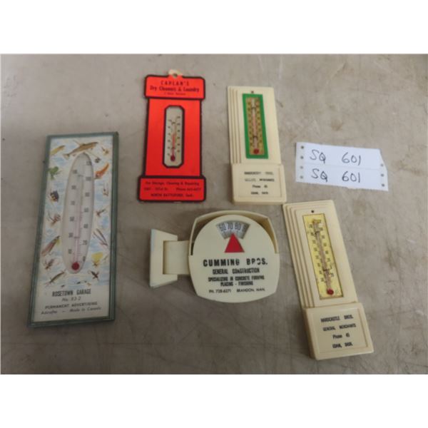 5 Thermometers w/ Advertising