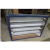 Image 1 : 5 Tier Floor or Wall Mount Shelf with Glass Door