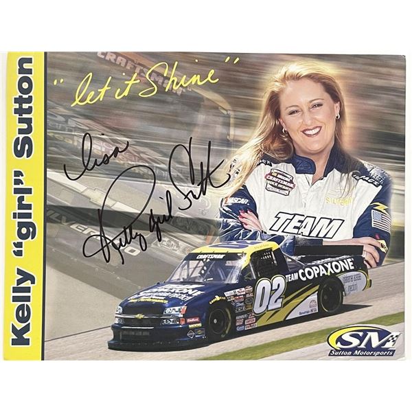 NASCAR Kelly "girl" Sutton signed photo