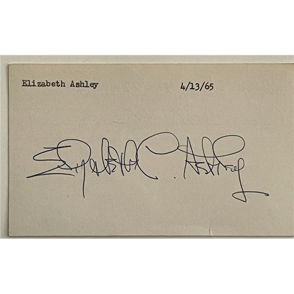 Elizabeth Ashley original signature