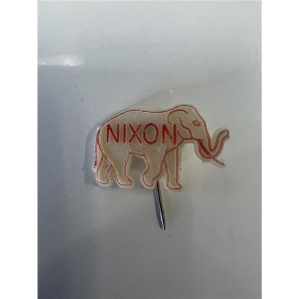 Nixon republican elephant pin