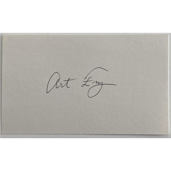 Post-it Note Art Fry  original signature.