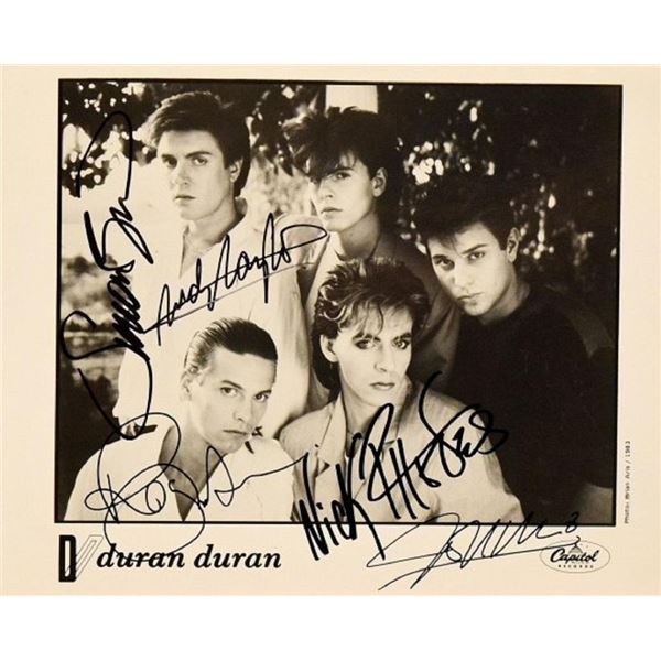 Duran Duran signed promo photo