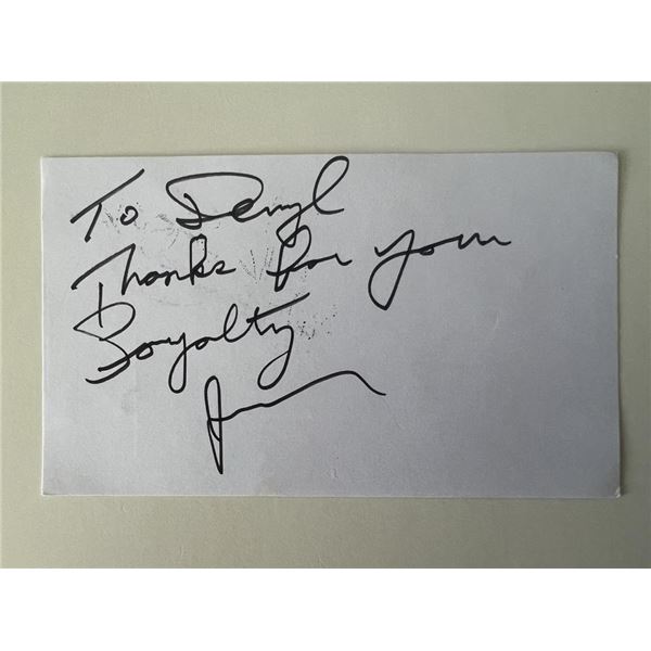 Singer Jay Black original signature