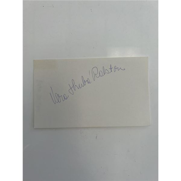 Skater and Actress Vera Ralson original signature