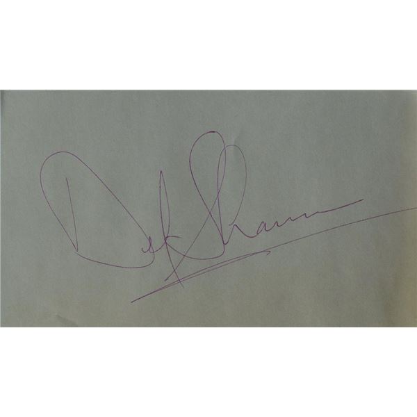 Del Shannon signature slip