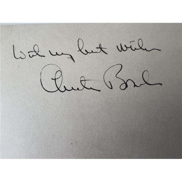 Governor of Connecticut Chester Bowles original signature