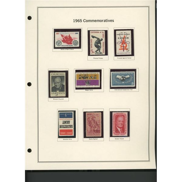 1965 United States Commemorative Stamp Set