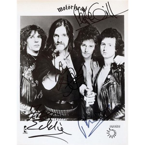 Motorhead signed promo photo