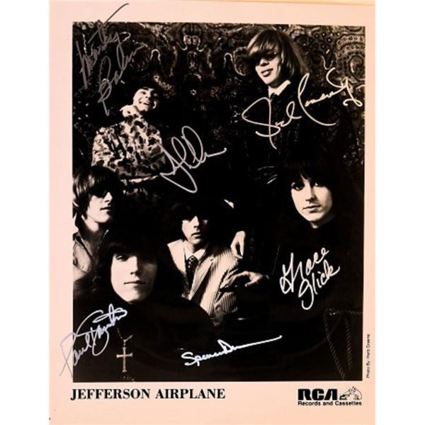 Jefferson Airplane signed promo photo