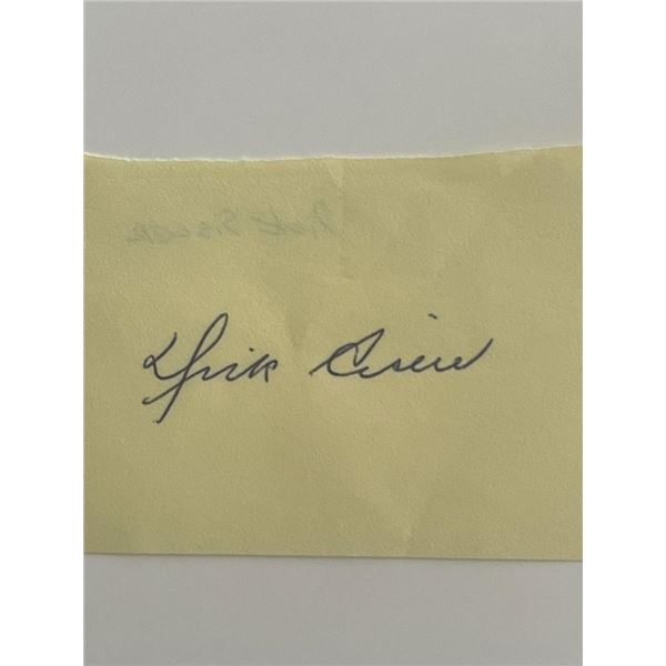Dick Sisler original signature