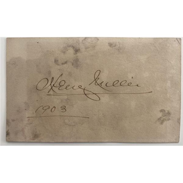 American writer Henry Miller original signature