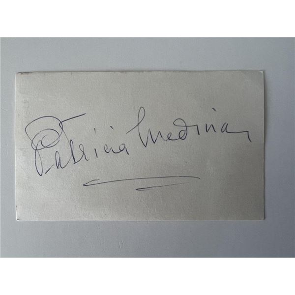 Actress Patricia Medina original signature
