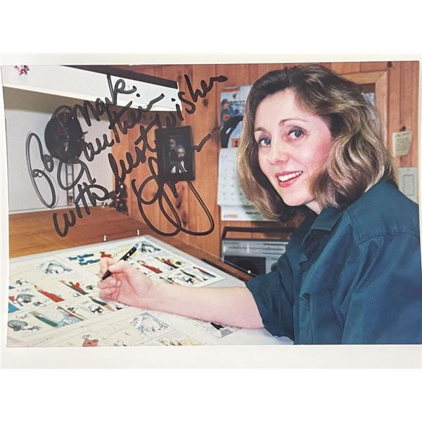 Canadian cartoonist Lynn Johnston signed photo