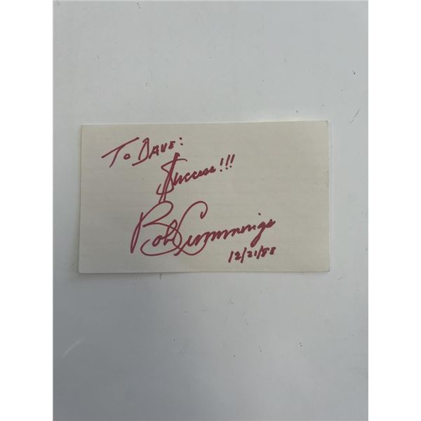 Actor Bob Cummings original signature