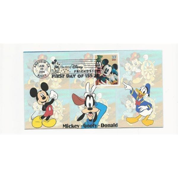 Mickey- Goofy- Donald FDC
