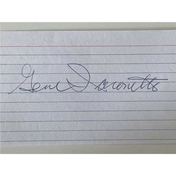 WW2 Gene Iaconetti autograph note