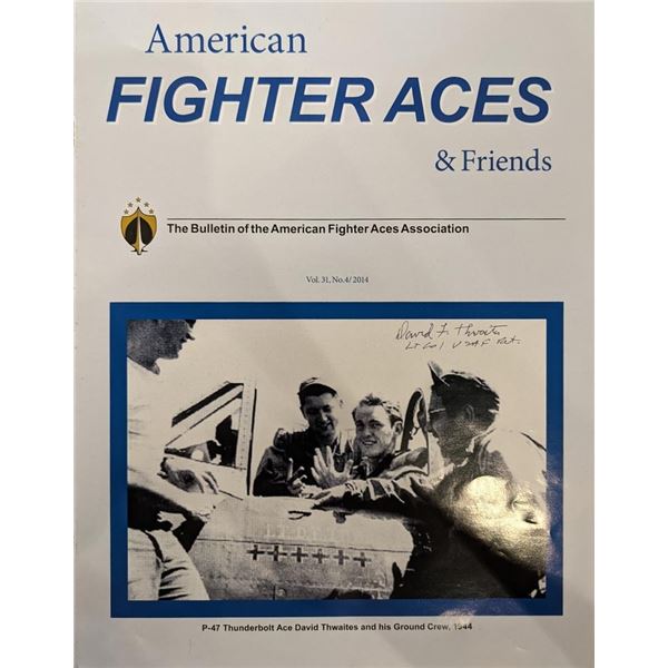 WW2 ACE David Thwaites Signed Program Cover