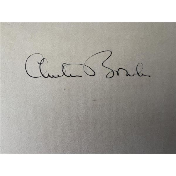Governor of Connecticut Chester Bowles original signature