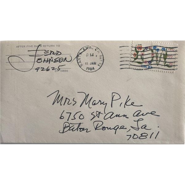 Cartoonist Ferd Johnson signed First Day Cover