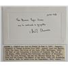 Image 1 : Andrew L. Chamson signed note and bio