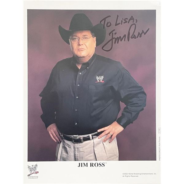 WWE Jim Ross signed photo