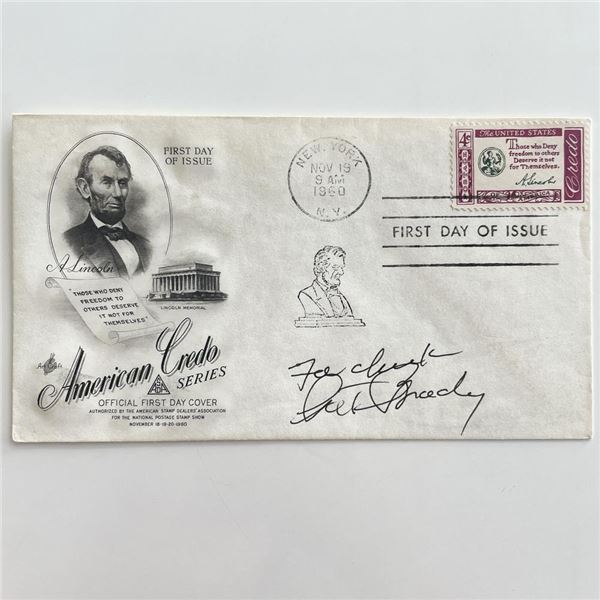 signed 1960 First Day Cover