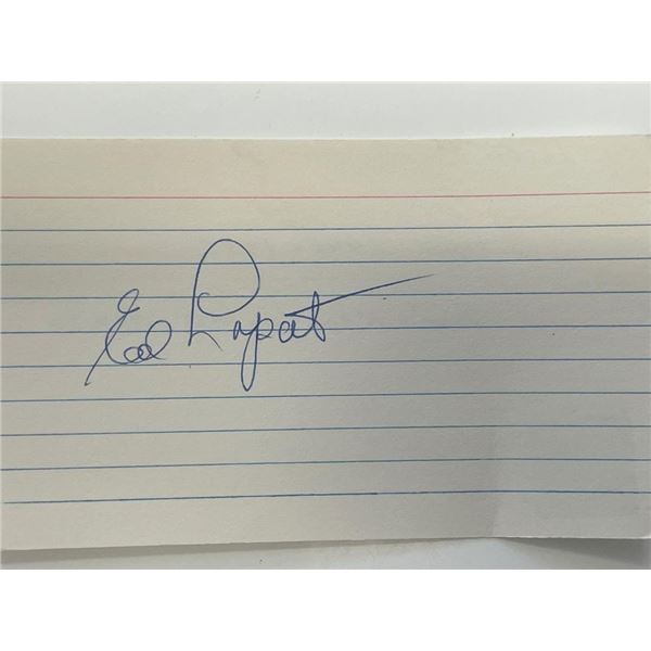 Ed Lopat autograph note