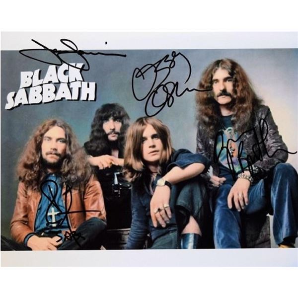 Black Sabbath signed photo