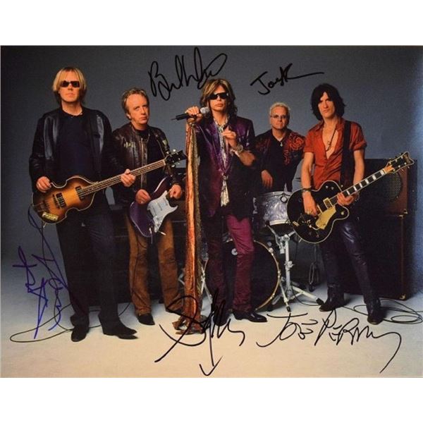 Aerosmith signed promo photo