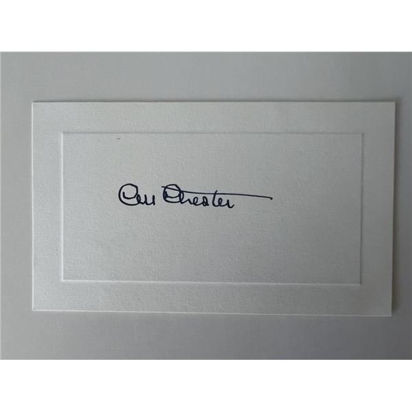 WWI Colby Mitchell Chester original signature