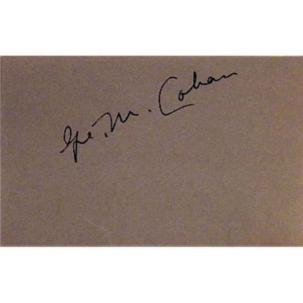 George M. Cohan signature slip