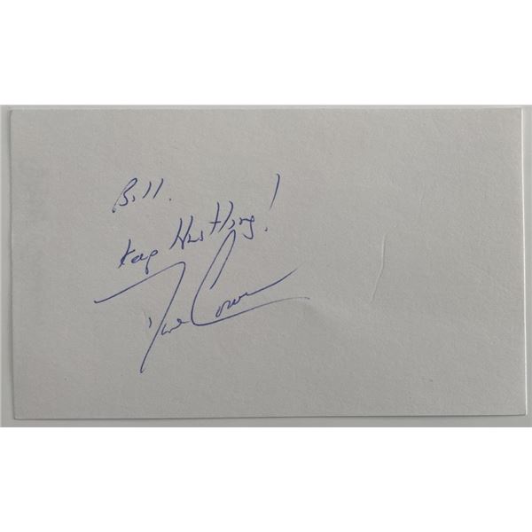 Basketball player Dave Cowens original signature