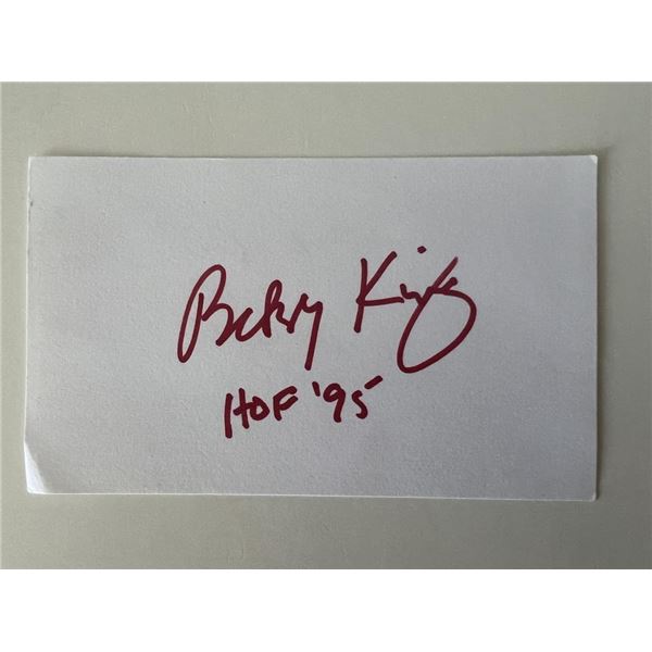 Golf HOF Bobby King original signature