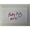 Image 1 : Golf HOF Bobby King original signature