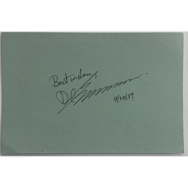 Paleoanthropologist Donald C. Johansen original signature